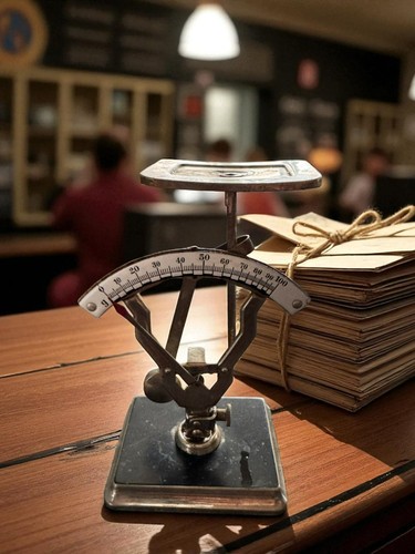 Vintage old post letter weight - post,