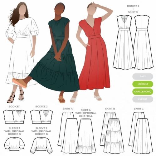 Style arc paper sewing - arc, pattern