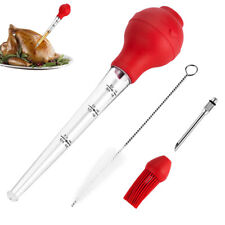 Turkey Baster with Barbecue Basting Brush for Home Baking Roaster Turkey Tool