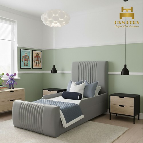 Panel kids bed frame toddler - bed,