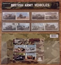 British Army Vehicles Presentation Pack Plus Mini Sheet 2021 MNH Free Post To UK