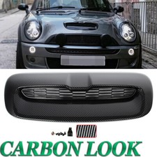 Carbon Look Hood Grill Air Intake Vent Scoop For Mini Cooper S R55 R56 R57 R58