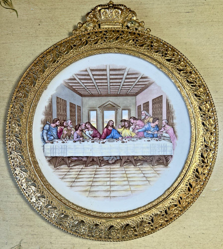 Antique victorian last supper - antique,