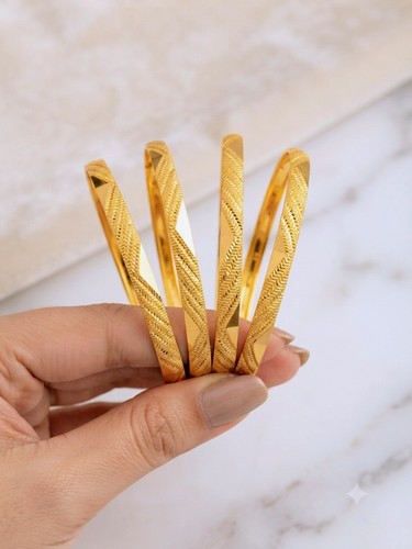 Ethnic bangles 22k - bangles, gold