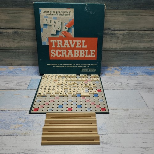 Travel scrabble vintage - scrabble,