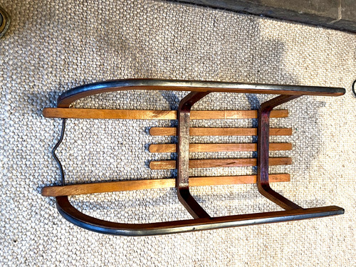 Original wooden sledge - original,