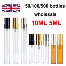 10X 100X 3/5/10ml Clear Glass Spray Bottle Refillable Perfume Sprayer Atomizer