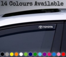 X4 Toyota Wind Deflector Stickers Car Window Decal  Bumper  Rein  Guards White 