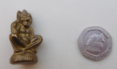 Tiny brass cornish pixie - cornish,
