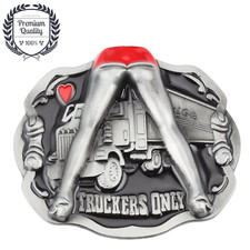 Truckers Only Belt Buckle Zinc