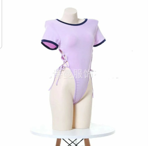 Purple anime cosplay bodysuit - anime,