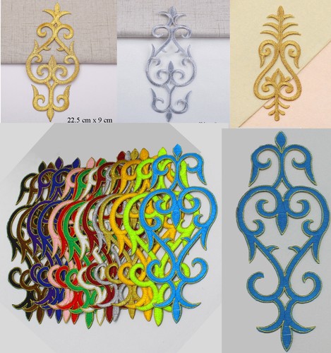 Embroidery iron sew patch - iron/sew, on