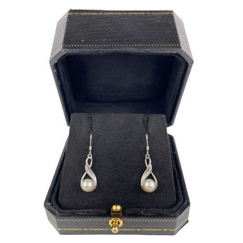 White gold finish pearl - gold,