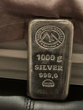 Nadir 1kg Silver Bullion Bar with Certificate of Authenticity 999 Fine Silver