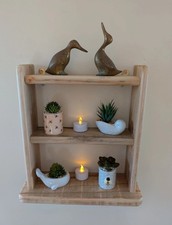 Wooden display shelf Hand