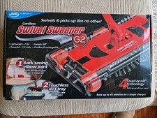 JML Swivel Sweeper Battery-Powered Lightweight Floor Sweeper New/ No battery 