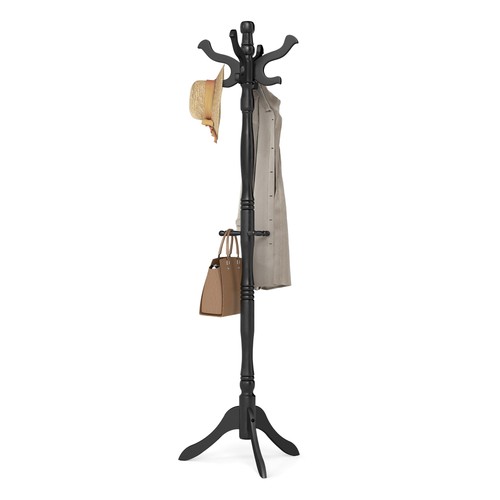 Wooden coat rack with - rack, 11