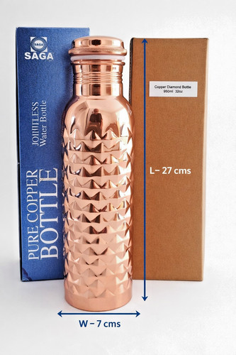 Pure 100 copper - diamond, water