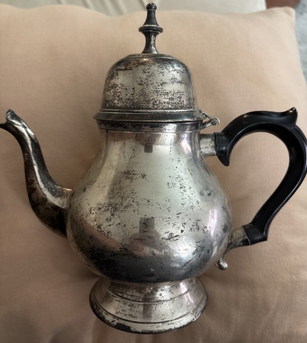 Teapot silver plated tea pot - silver,