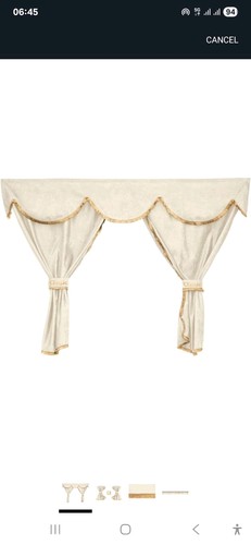 Plush beige curtains - plush,