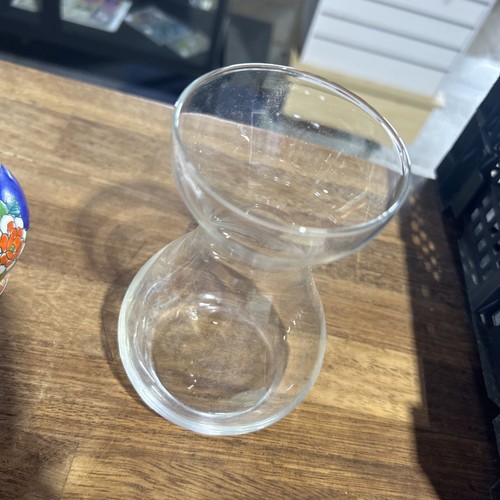Plain glass hyacinth - glass, vase