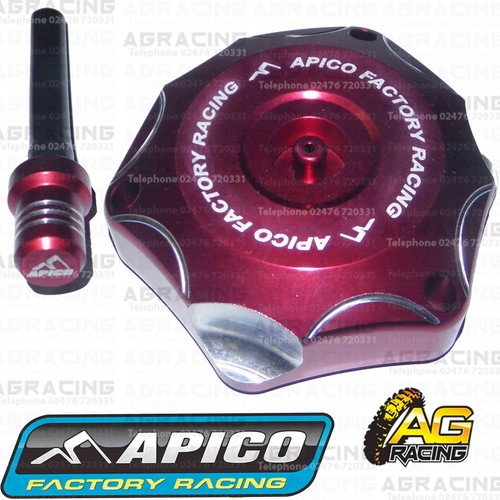 Apico red alloy fuel cap - red,