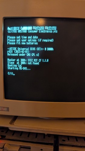 Amstrad pc1512 8086 - amstrad, xt