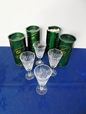 4 x TYRONE CRYSTAL ANTRIM LIQUEUR GLASSES 4.5" - REDUCING PRIVATE COLLECTION