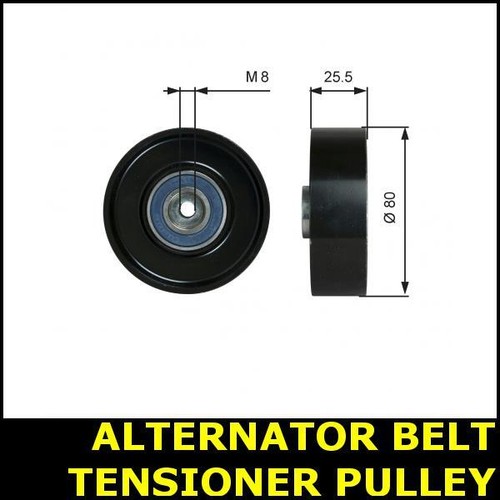 Ribbed belt tensioner pulley - ribbed,