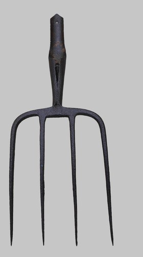 Vintage garden fork - fork, head