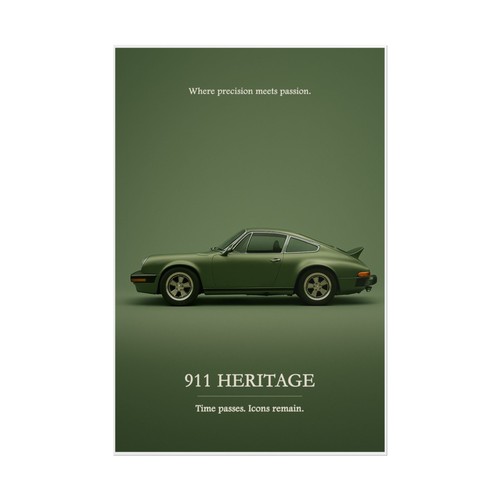 Porsche classic 911 poster - porsche,