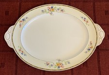 Large Vintage Johnson Bros Pareek (Floral) Platter 20” X 14”