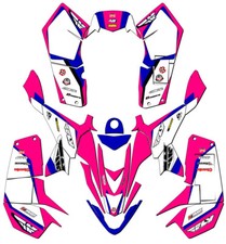 2007-2020 LTZ 90 13 FLY Pink Senge Graphics Kit Compatible with Suzuki