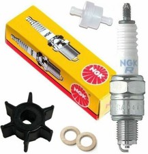 SERVICE PARTS Kit 4HP Suzuki DF4 Outboard Impeller Spark Plug Filter Oils 02<10