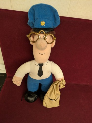 Vintage postman pat stuffed - vintage,