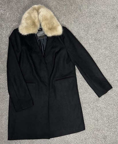Bnwt topshop black faux fur - topshop,