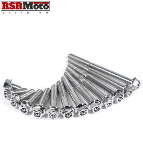 Titanium hex flange bolts - m6,