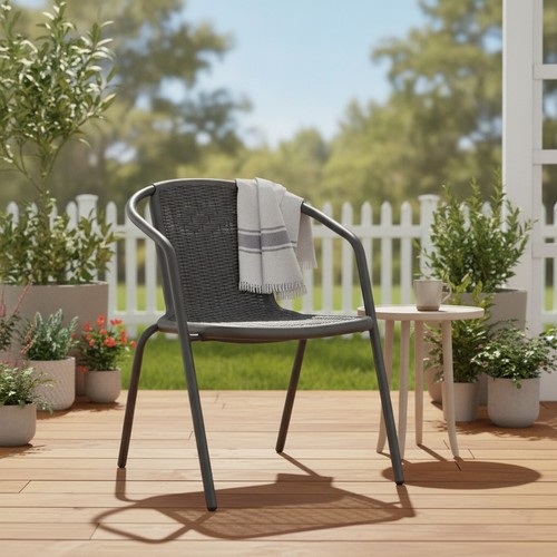 Wicker garden chairs - set, 4