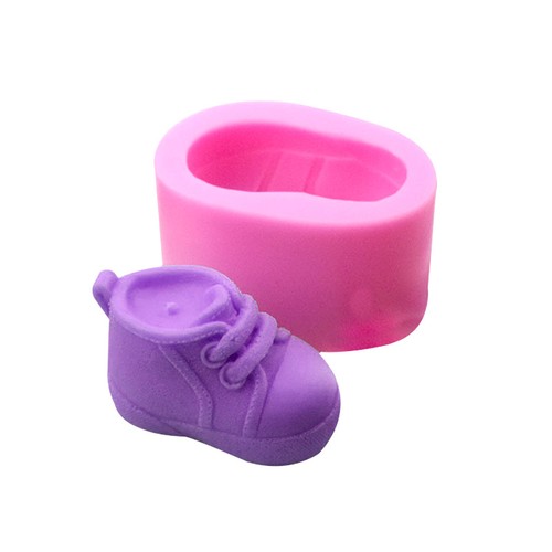 Cute baby shoe silicone - 3d,