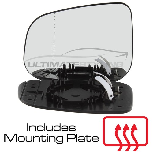 Wing door mirror glass volvo - door,