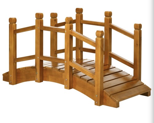 5ft wooden garden - bridge, with