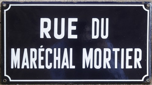 Old french enamel steel street - french,