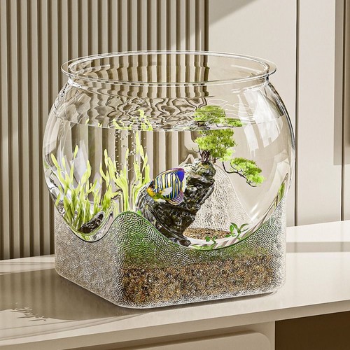 Round fish bowl transparent - round,