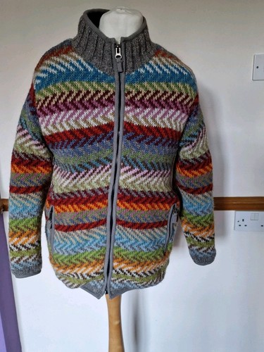 Pachamama pure wool - pure, zipped