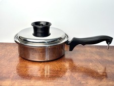 Vintage Chef's Ware Townecraft T-304 Stainless Multi-Core 1 Qt Saucepan With Lid