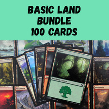 MTG 100 x BASIC LANDS | MTG