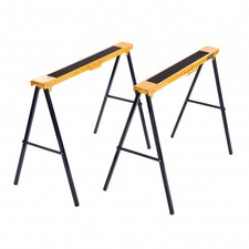 NEW! 2x Saw DIY Garage Work Bench Carpentry Building Trestles Load 100KG