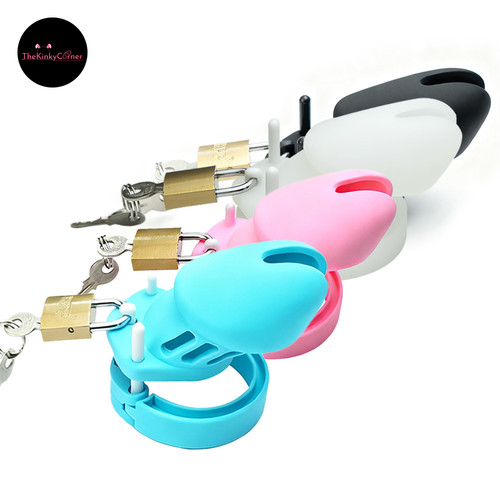 Soft silicone male chastity - male,
