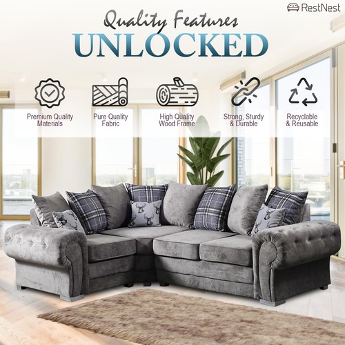 Venecia corner sofa - venecia, grey
