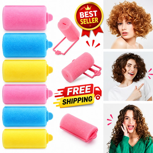 Foam hair rollers soft sponge - foam,